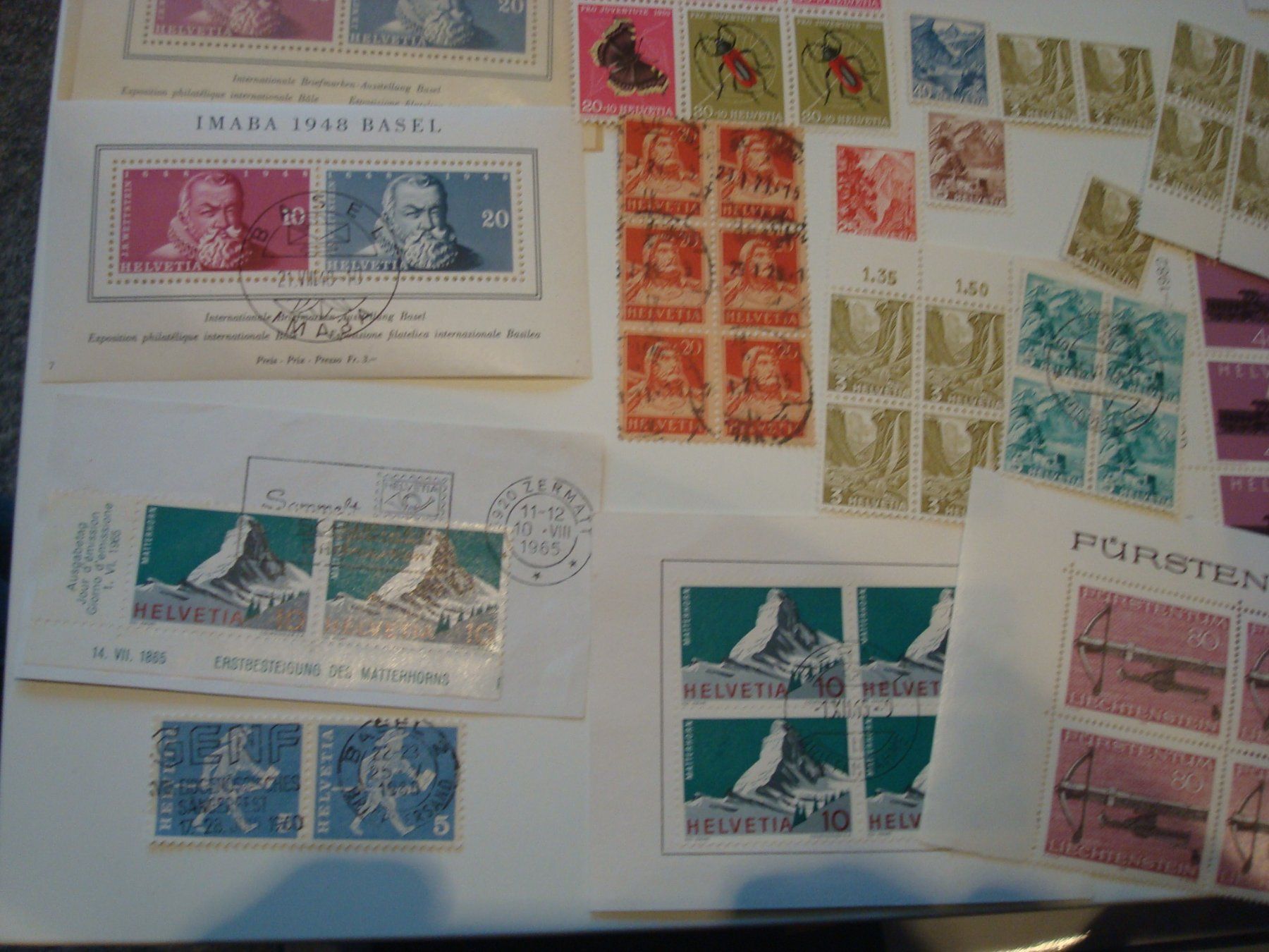 Alle Briefmarken: Lot Brifmarken – Gebraucht aus Riehen von Baerewaegli 2
