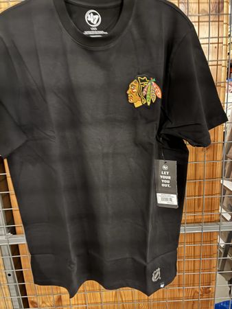 47 Brand Chicago Blackhawks T-Shirt Jet Black Grösse L