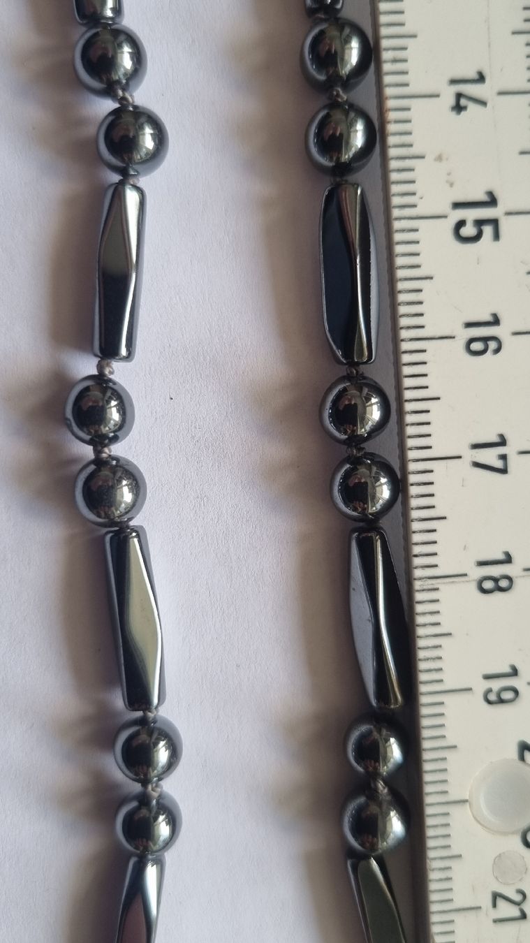Catenine: NEU: Hämatitkette ca. 44cm – Nuovo (secondo la descrizione) da Belp venduto da MaSu39 3