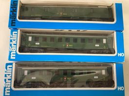 Märklin H0 4138, 4146 D-Zug Personenwagen, Gepäckwagen SBB