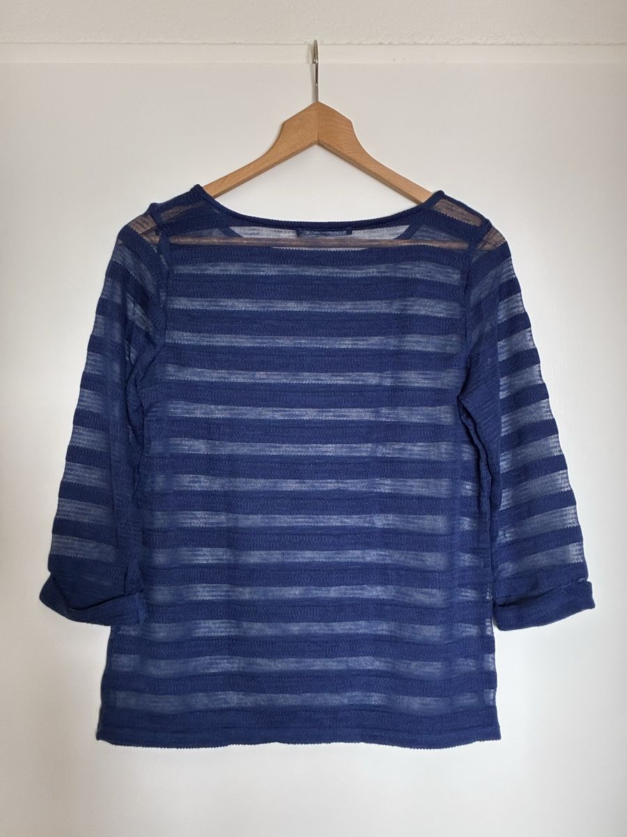 Pulls & Sweat-shirts: Damen Pullover Atmosphere blau gestreift Grösse 38 – D'occasion à Tagelswangen par sarahski 2