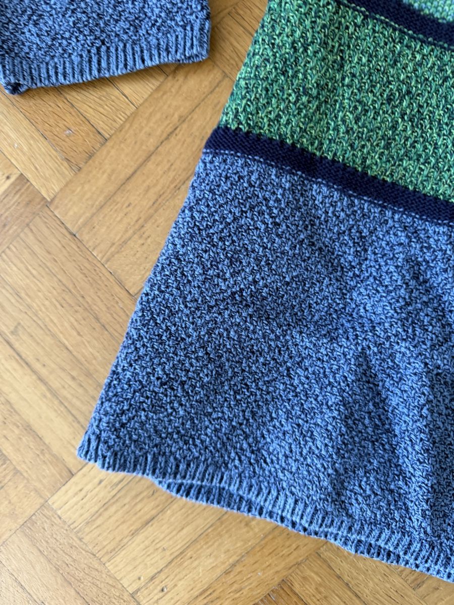 Maglioni & Felpe: Strickpullover blau/grün meliert gestreift Gr. 48 – Usato da Aarau venduto da Tam6 2