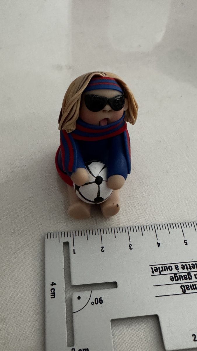 Statuette: FC Basel Fan - Fimo Figur – Usato da Muttenz venduto da einfach-schoen 1
