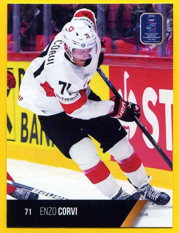 Enzo Corvi 71 Player Card IIHF WM 2022 Finnland Kaufen auf Ricardo