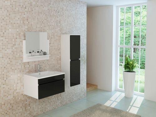 Mobili per bagno: Badset lavabo Badmöbel GASTEIN schwarz – Nuovo e nell'imballaggio originale da Herbertingen venduto da jet-line-e-trade 1