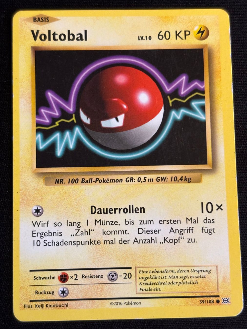 Pokémon Carte collezionabili: Pokemon Voltobal - Evolutions 39/108 - Deutsch – Usato da Bern venduto da Big_GS