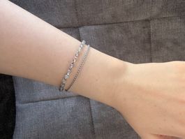 Fossil Damenarmband, Silber, neuwertig, Top Zustand!
