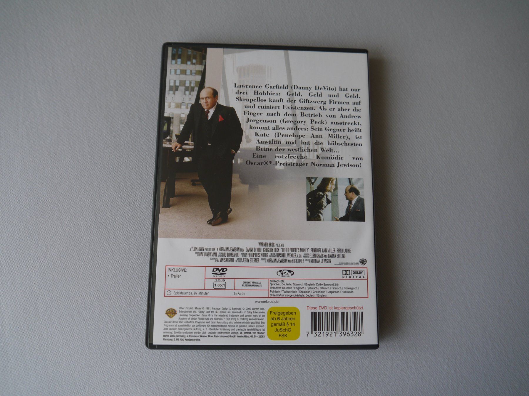 Tutti i DVDs: Des Geld anderer Leute(1991) - Danny DeVito/Gregory Peck – Usato da Hagendorn venduto da Blaf 1