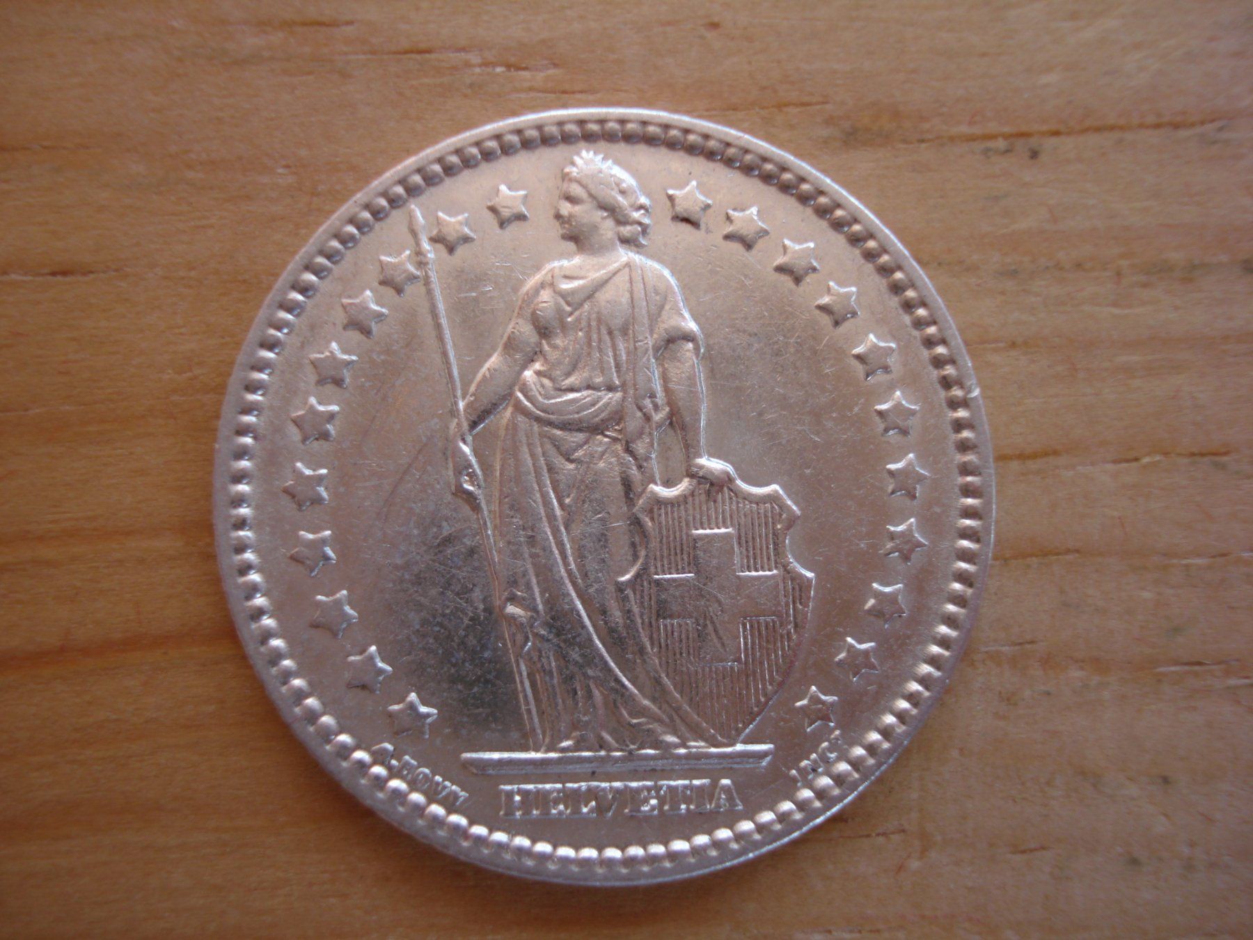 Tutti le monete: (C1) 1 Franken 1910 UNZ- – Usato da Erlach venduto da Net-Coins 1