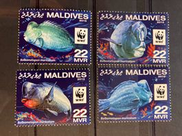 WWF Malediven 2015 Satz Fische Postfrisch