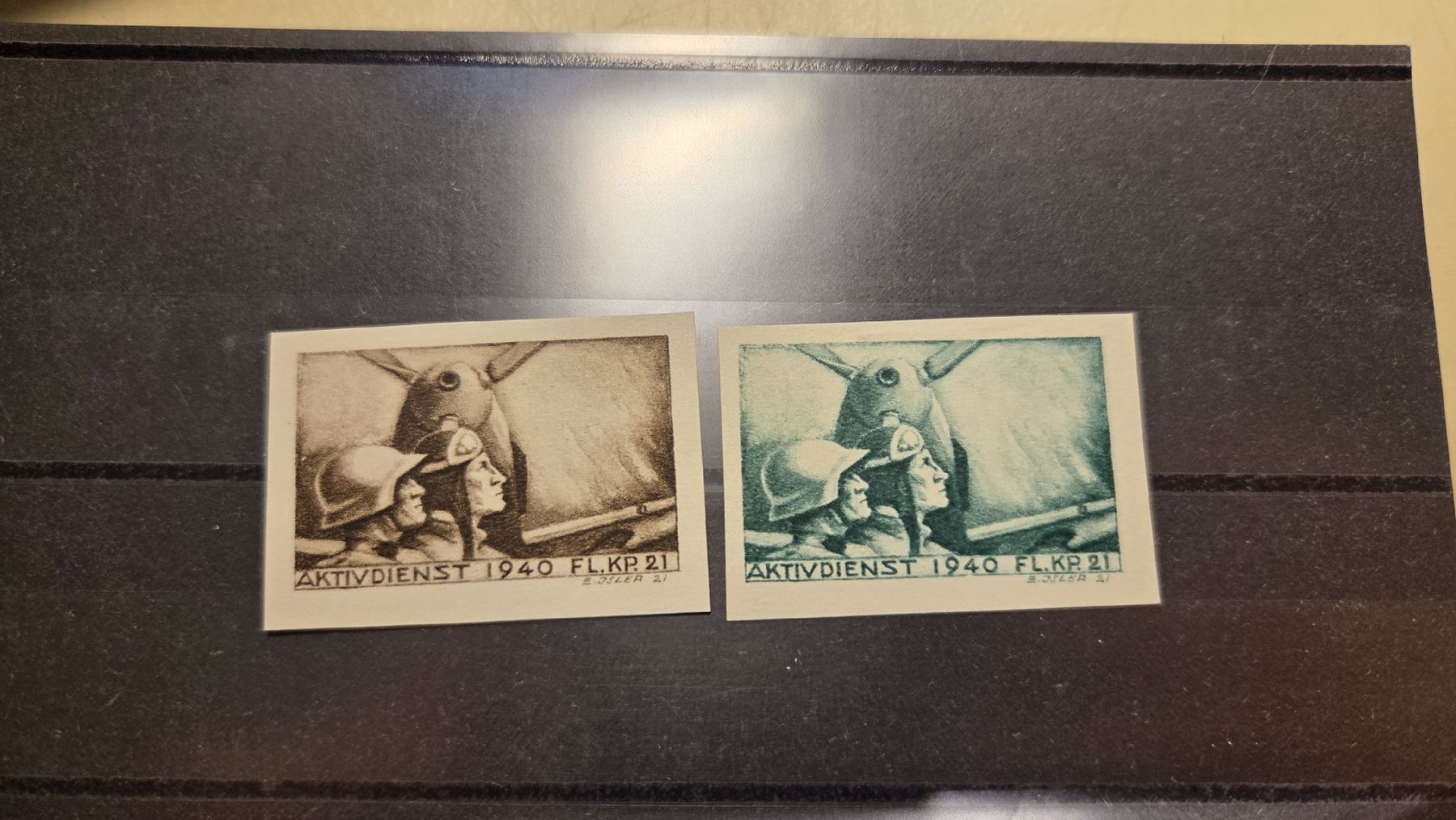 Tous les timbres: 1940 FL.KP.21 Ungezähnt  – D'occasion à Arni AG par Moth68