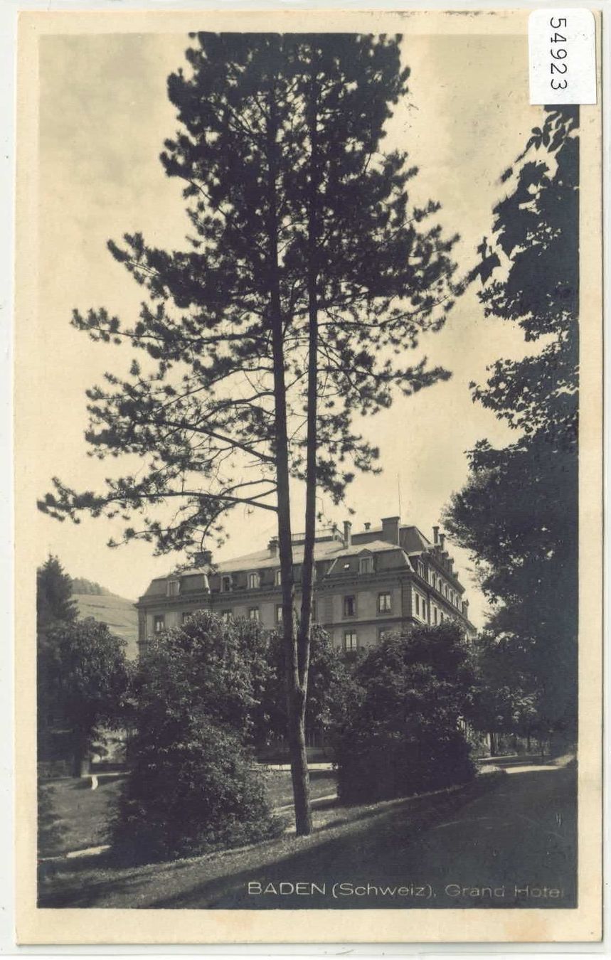Cartoline postali: Baden - Grand Hotel – Usato da Ettingen venduto da Kartenplanet