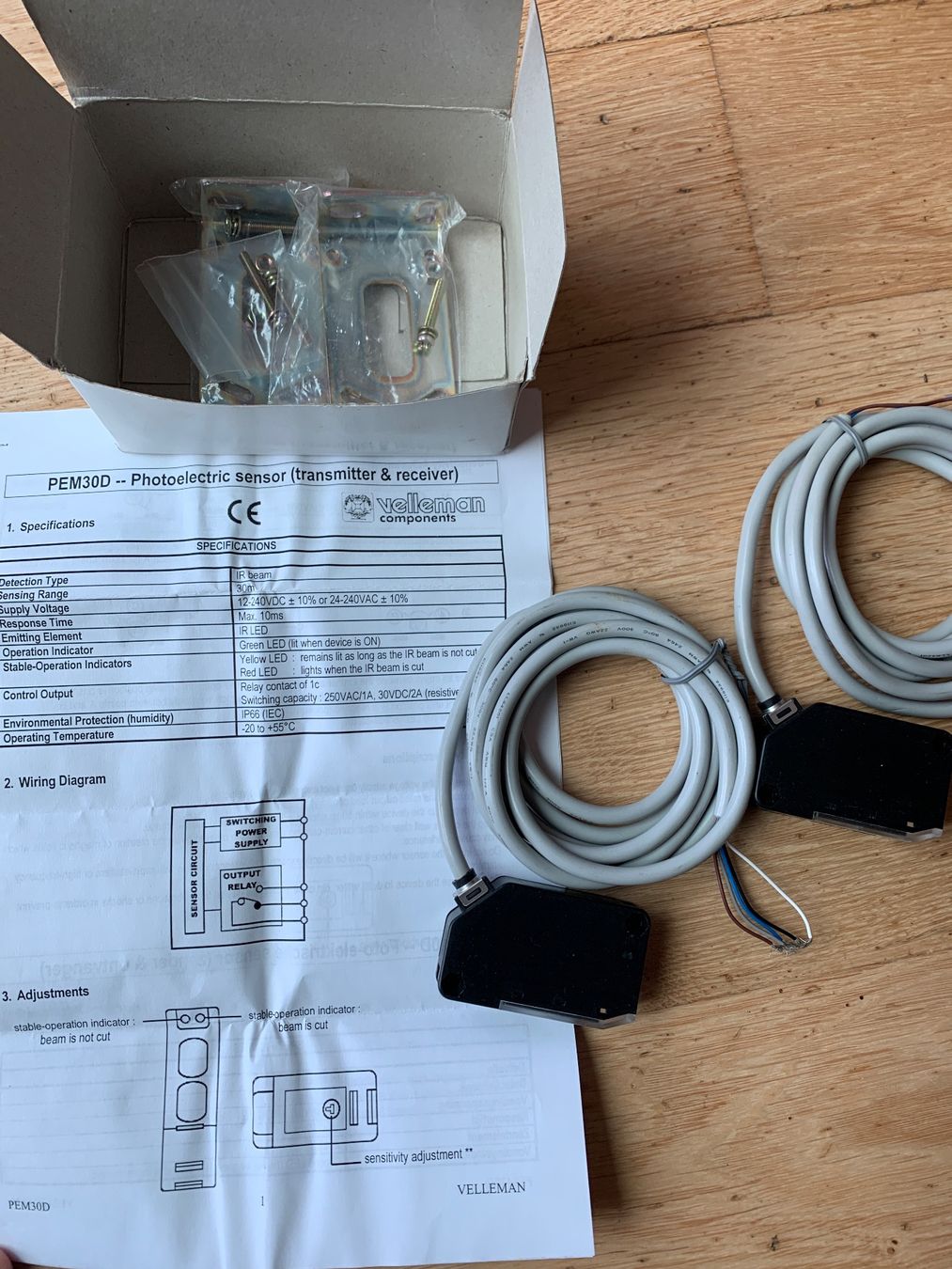 Elektronikbauteile: Lichtschranke, Velleman PEM30D, neu – Neu und originalverpackt aus Wildegg von Elefant42 1