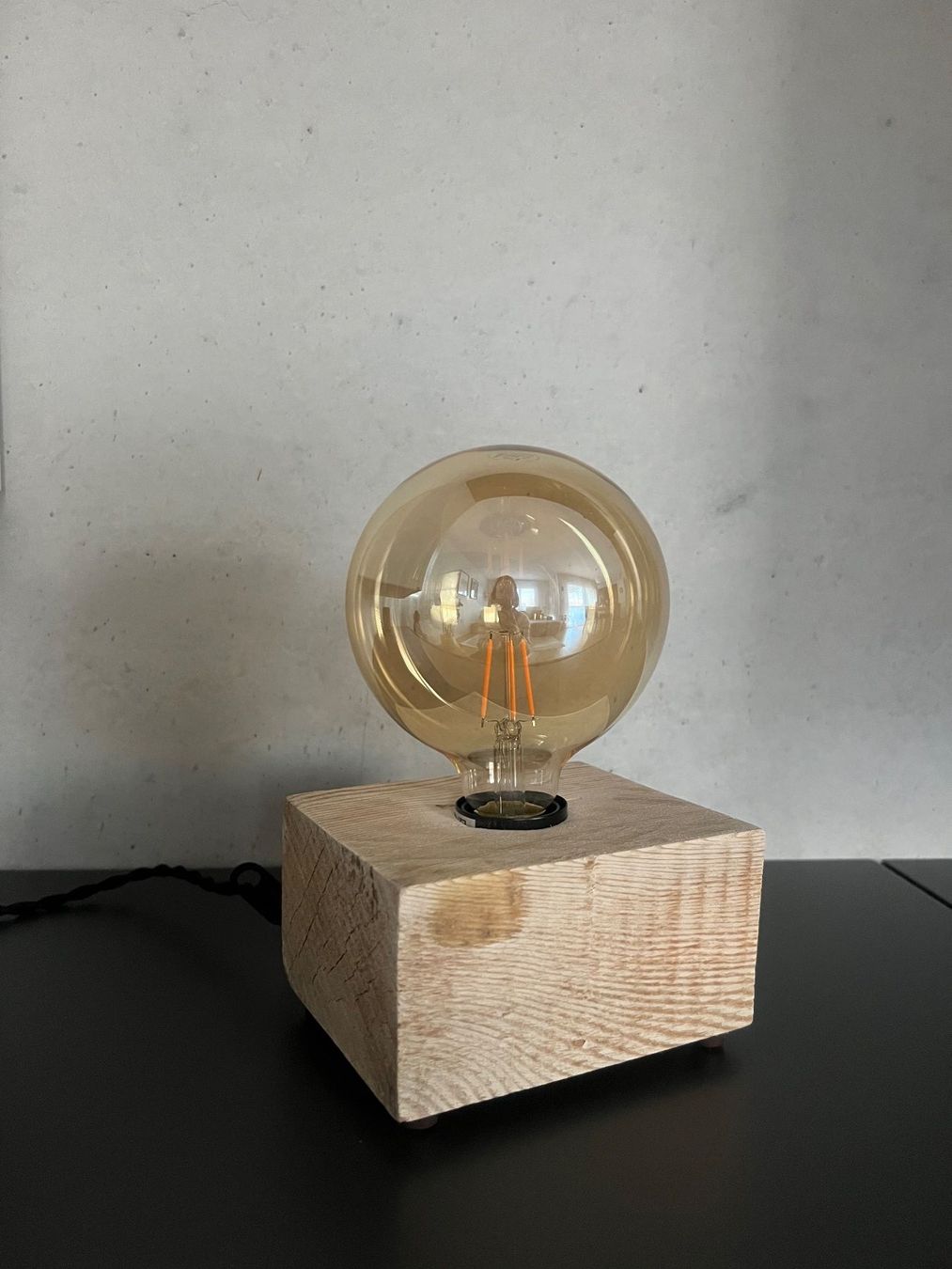 Lampen: Lampada di design in legno grezzo – Neu (gemäss Beschreibung) aus Comano von nadiamvr