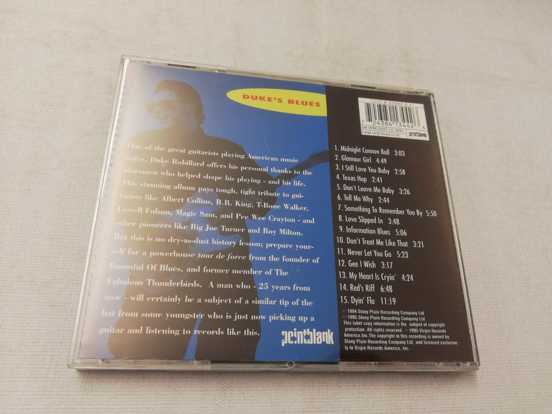 CD: THE DUKE ROBILLARD BAND - DUKE'S BLUES – Usato da Bern venduto da Vinylsound.ch 1