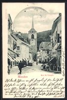 AK Moudon, Rue du Temple, 1901