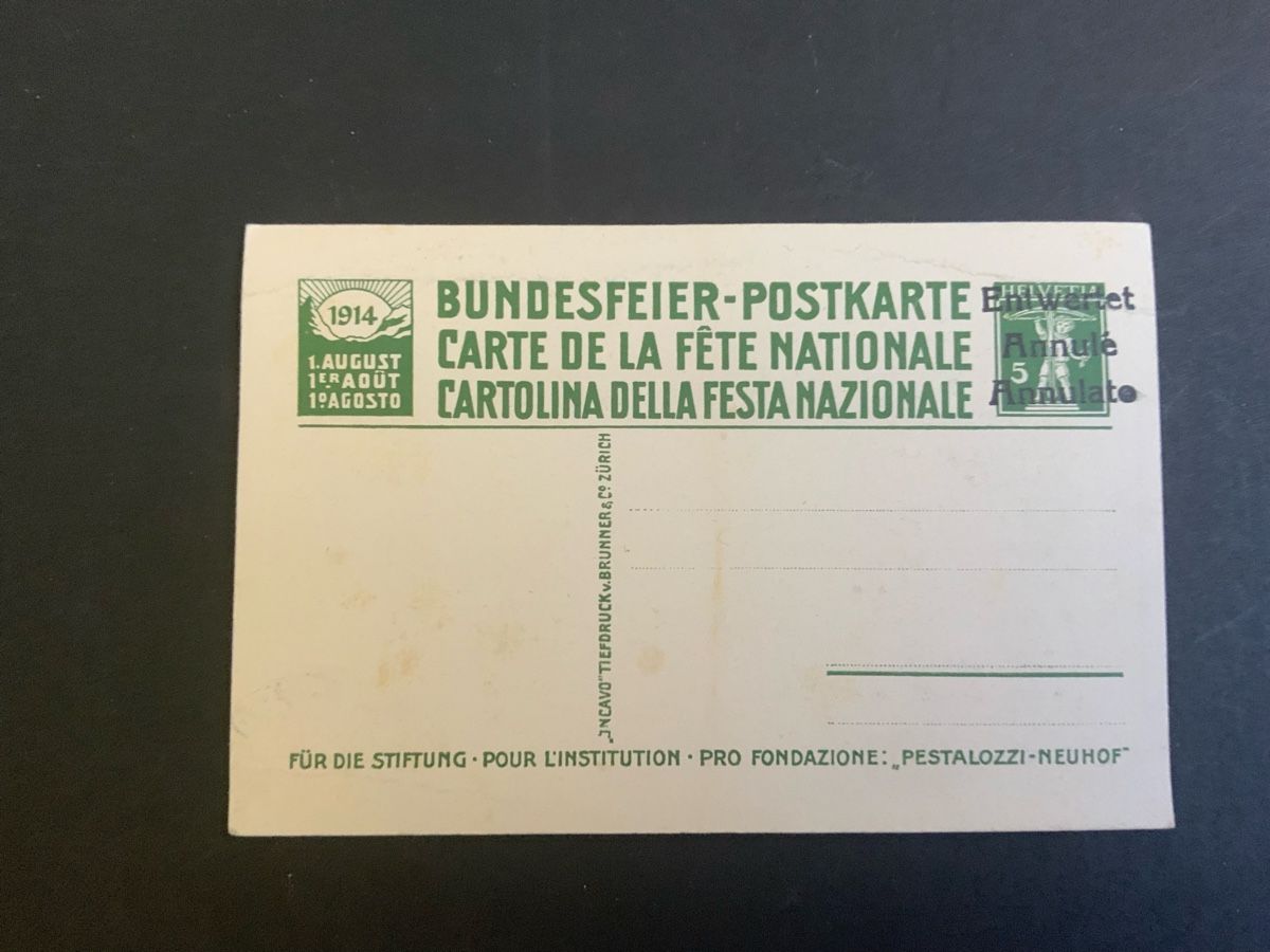 Ansichtskarten: Bundesfeierpostkarte – Neu (gemäss Beschreibung) aus Binningen von chr_cr5n 1