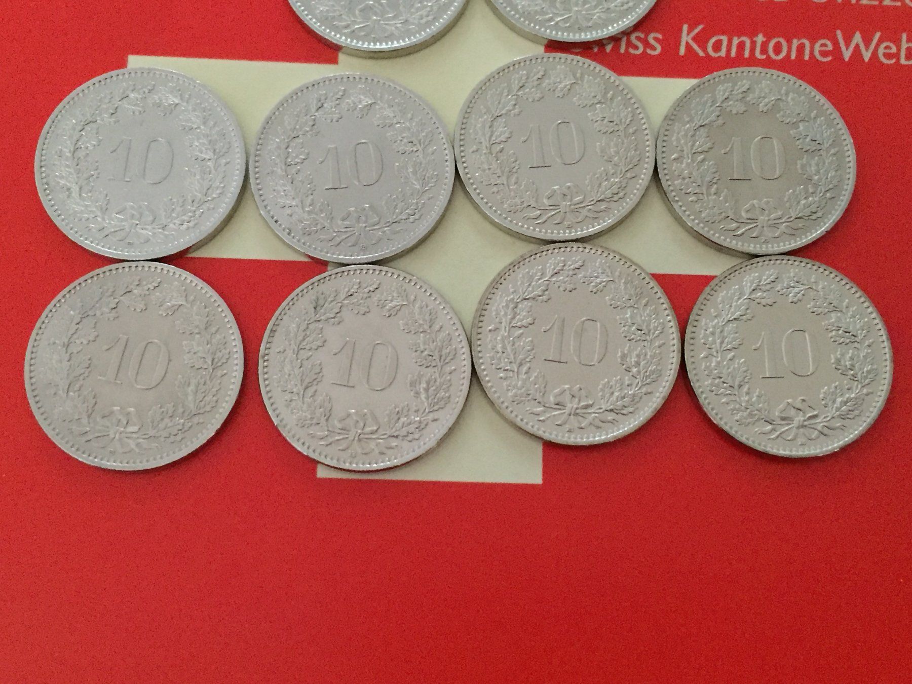 Alle Münzen: 10 Rappen 2010-2019 komplett – Gebraucht aus Elsau von herbybay 5