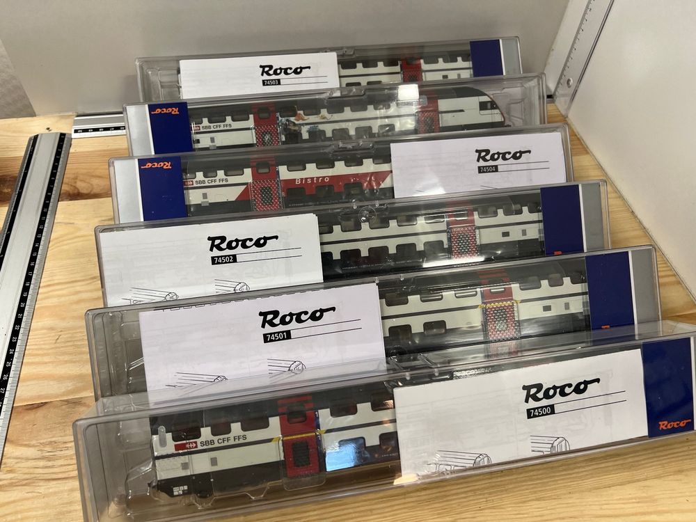 Roco Wagenkomposition DC SBB IC 2000 6 + LichtSets 40360 (Gebraucht) in ...