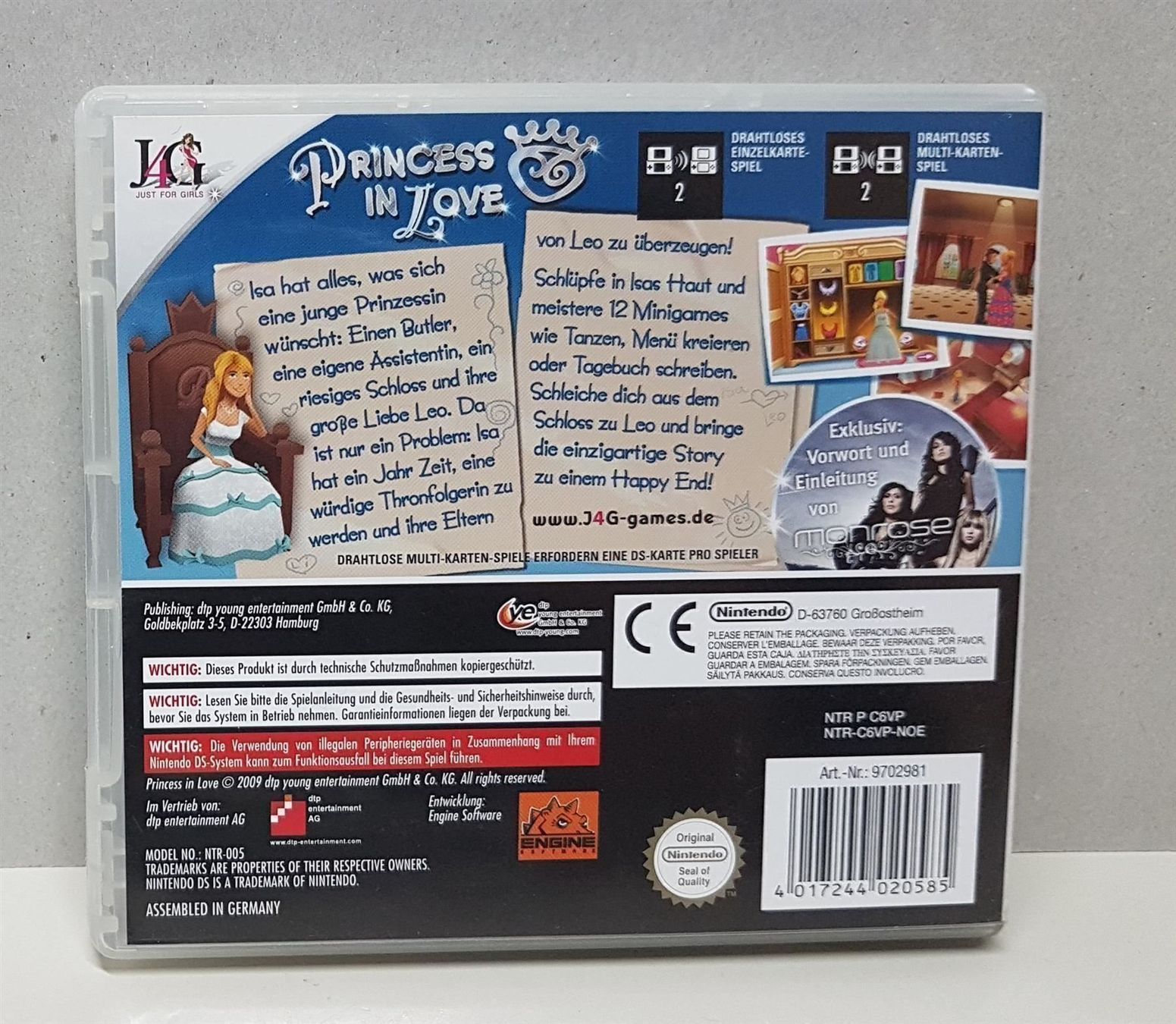 Nintendo Giochi: 😎Princess in Love  DS – Usato da Schüpfheim venduto da Games_Spielkonsolen 2