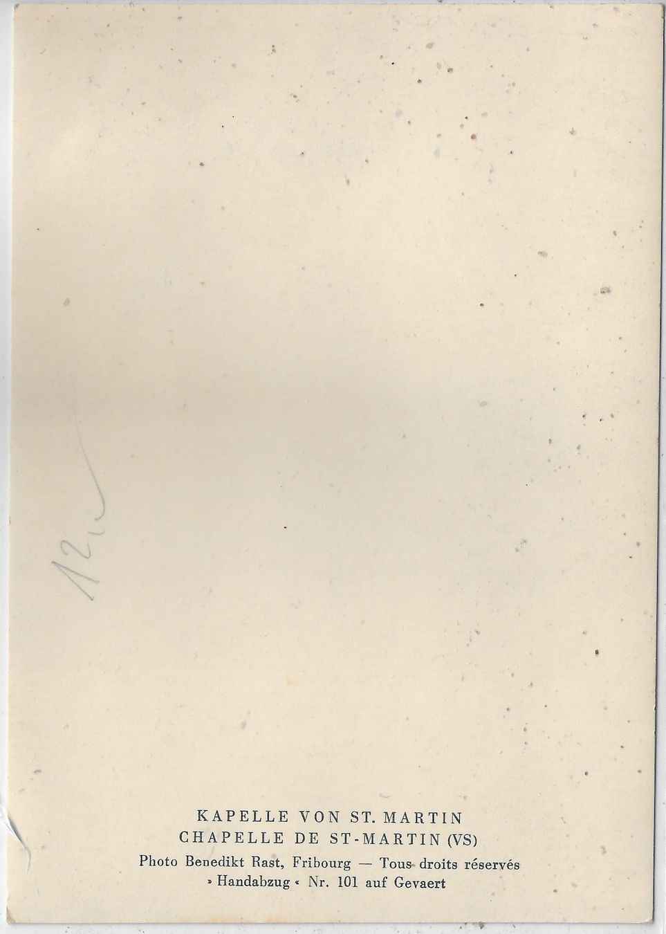 Cartoline postali: Kapelle von St. Martin VS – Usato da Ettingen venduto da Kartenplanet 1