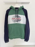 Pepe Jeans Hoodie Gr. S grün/blau gestreift