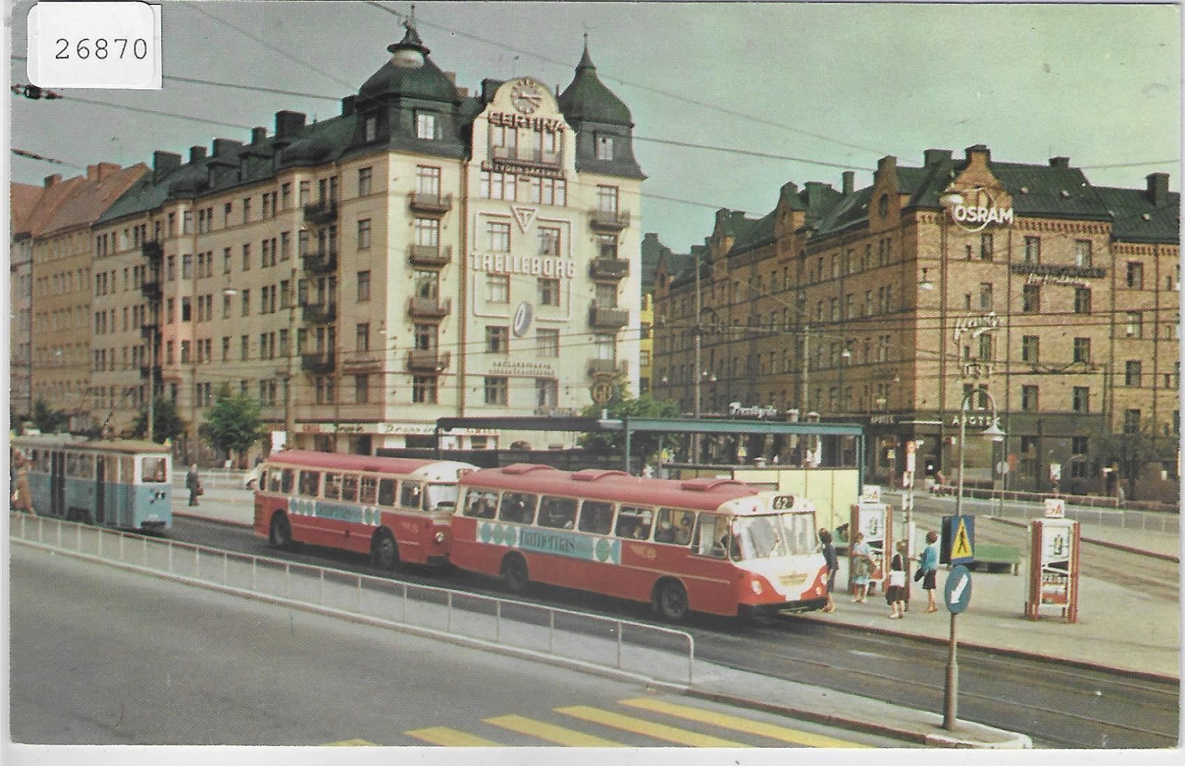 Cartoline postali: Schweden - Friedhemsplan - Omnibus Tram – Usato da Ettingen venduto da Kartenplanet