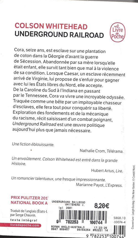 Libri: Underground Railroad de Colson Whitehead – Usato da Courtepin venduto da mara_1808 1