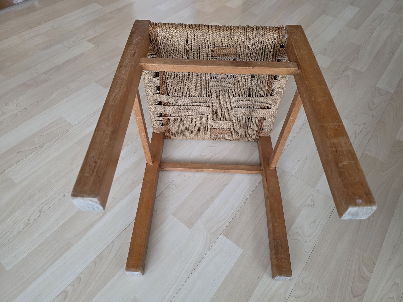 Sgabelli: Holzhocker mit Seilgeflecht, antik, wunderschön – Usato da Suhr venduto da andreas_2008 5