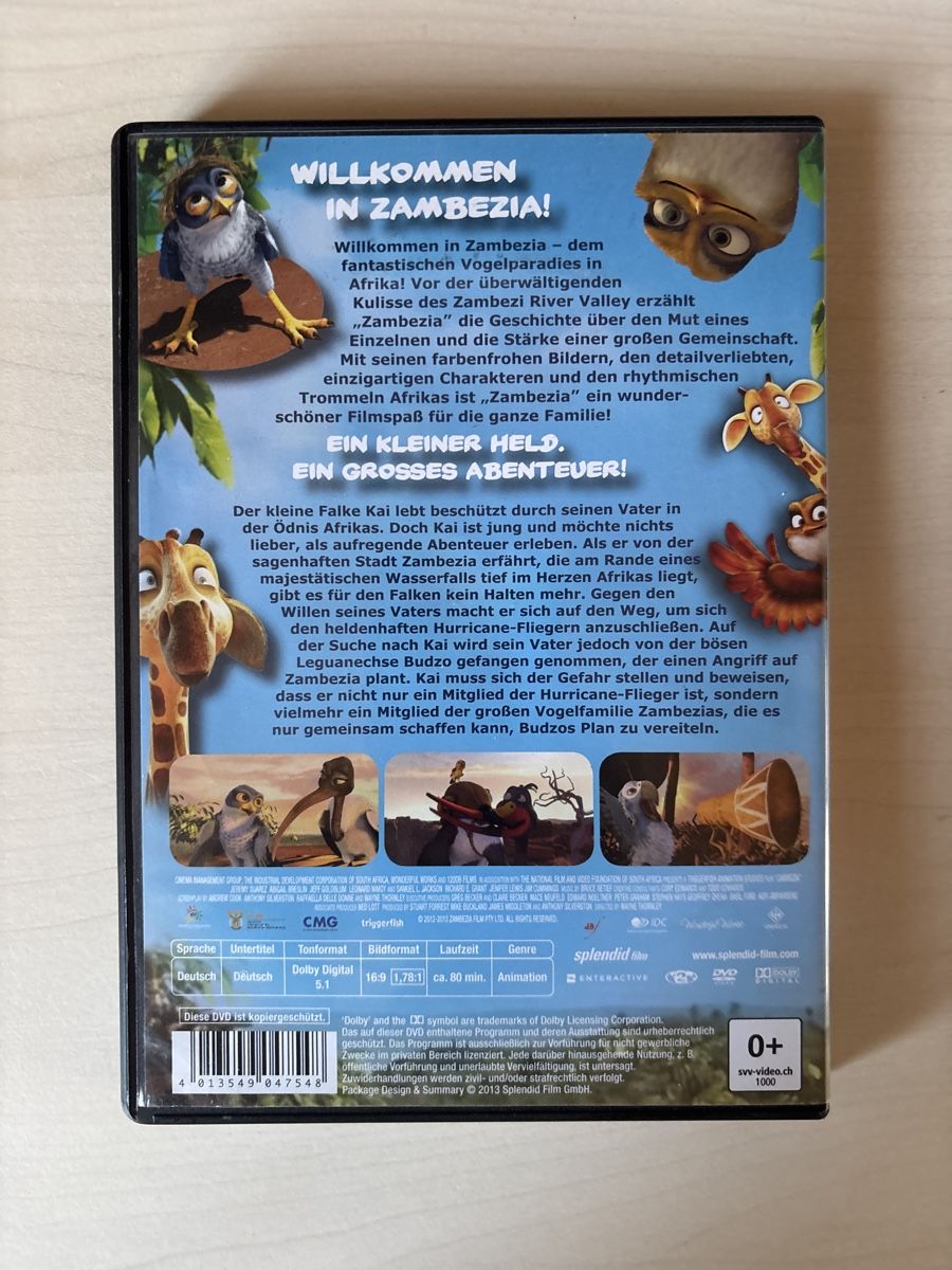 Tutti i DVDs: Zambezia (2904) – Usato da Ruswil venduto da Slivio_ 1