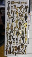 42 Vintage Flaschenöffner Messing Bronze Figuren Sammlung