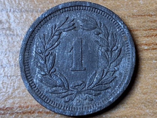 Tutti le monete: 1 Rappen 1945 - Selten! – Usato da Münchenstein venduto da purbach1 5