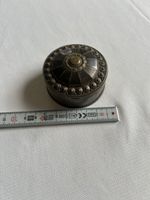 Alte Schweizer Schmuckdose, antik, verzilbert, filigran, (I)
