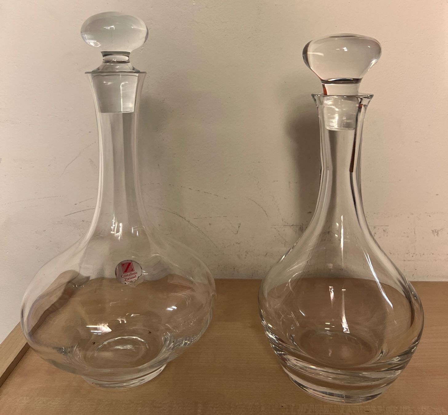 Caraffe: 2er Set: Elegante Karaffen für Wein oder Wasser, Glas – Usato da Münchenstein venduto da tsp01 1