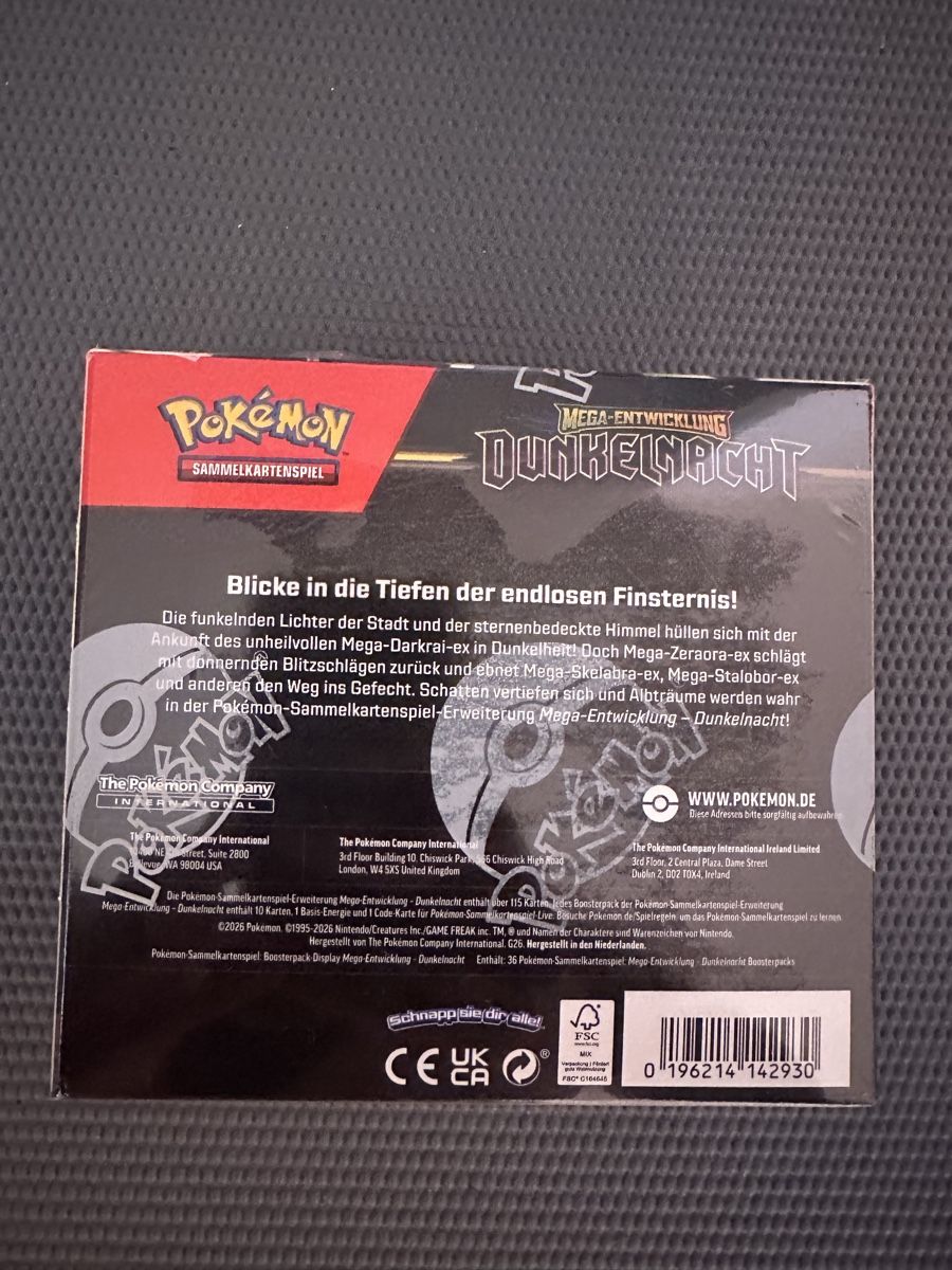 Pokémon Cartes à collectionner: Pokemon Dunkelnacht Display neu – Neuf avec emballage d'origine à Obernau par gal_x9cd 2