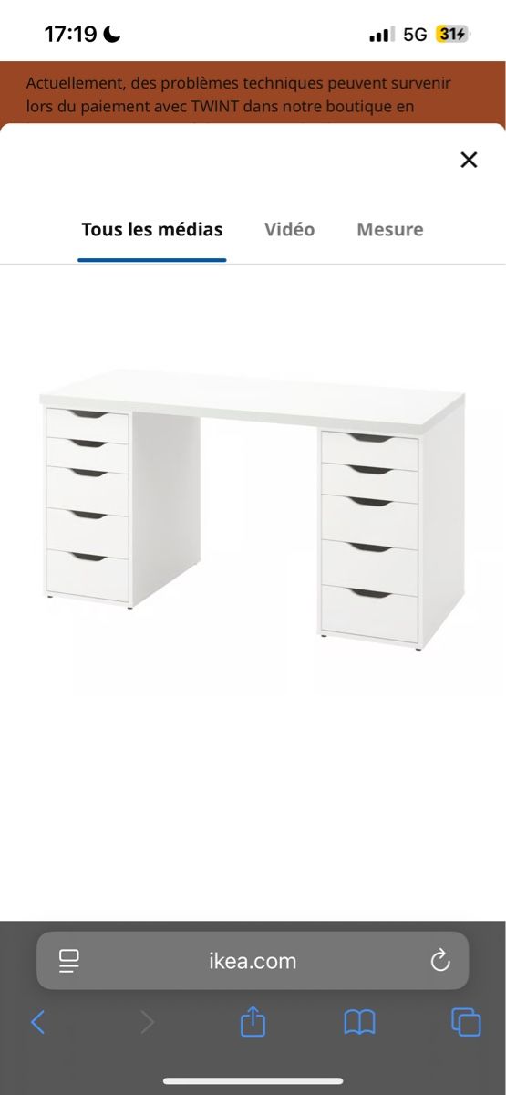 Scrivanie: IKEA Pult, weiss – Usato da Bern venduto da sar_pnn6 1