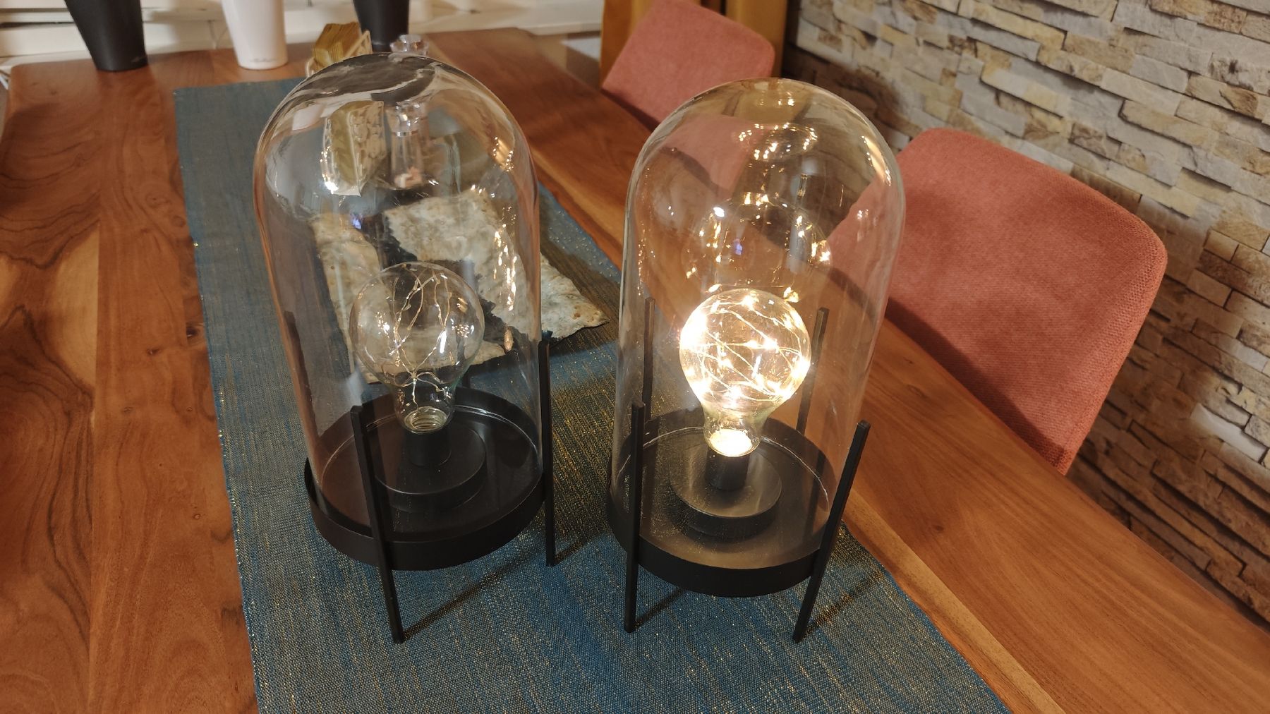 Maisons du monde Alle Dekorationen: Dekoleuchte Glas schwarz 2 Stück – Gebraucht aus Aarau Rohr von mel_q6xh 1