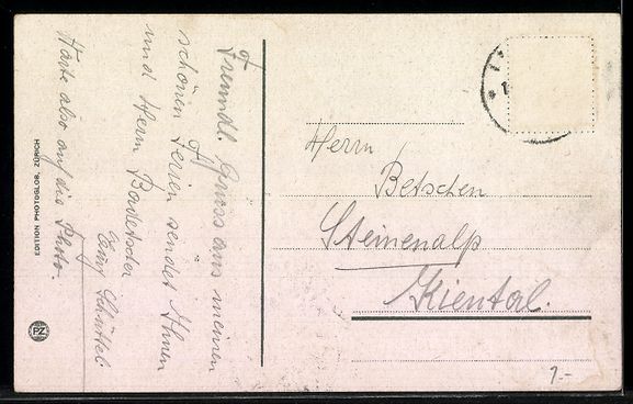 Cartoline postali: AK Langnau i. E., Panorama der Ortschaft – Usato da Berlin venduto da bartko-reher 1