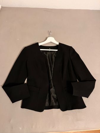 H&M black blue blazer 36