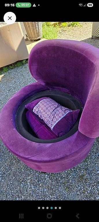 Poltrone: Sessel in lila – Usato da Langrickenbach venduto da Eve088 2