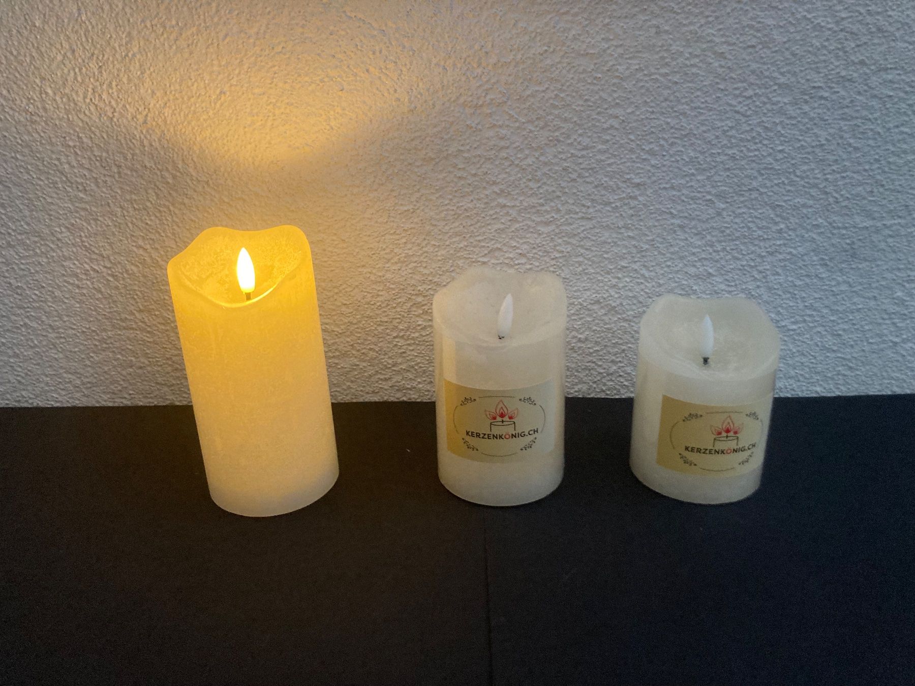Candele: LED Echtwachs-Kerzen-Set, 3 Stück, mit  Timerfunktion, creme – Nuovo e nell'imballaggio originale da Neuenhof venduto da jorogo 5