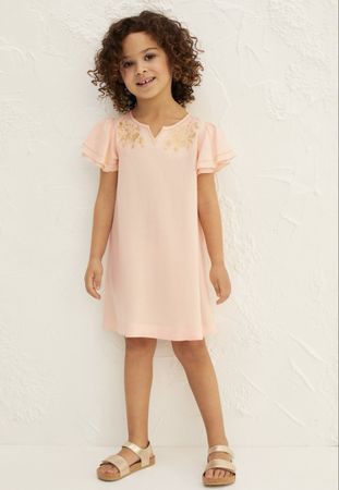 Sommerkleid,Gr.  122, zart rosa mit Stickerei! NEU