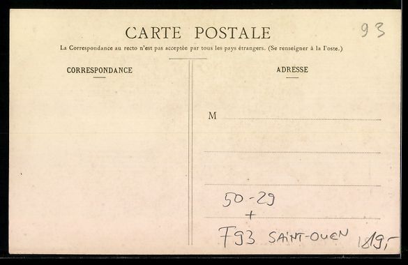 Cartoline postali: Saint-Ouen, Champ de Courses, Le Pari mu – Usato da Berlin venduto da bartko-reher 1