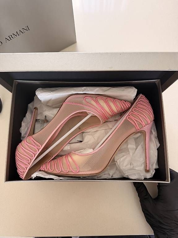 Scarpe da donna: Giorgio Armani décolleté rosa mesh  – Usato da Paradiso venduto da AlessioGuarnieri 4