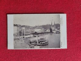 Alte Fotografie von Luzern, Schweiz c1900 c8x6cm