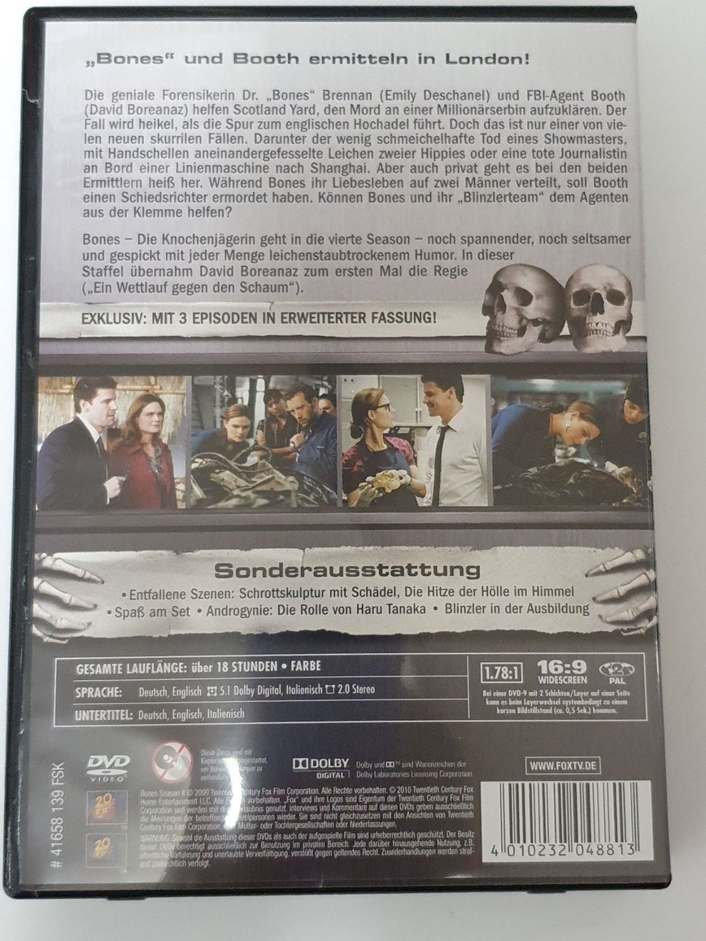 Tutti i DVDs: BONES - DVD Season four Staffel 4 – Usato da Oberdorf BL venduto da BaldenEagle 3