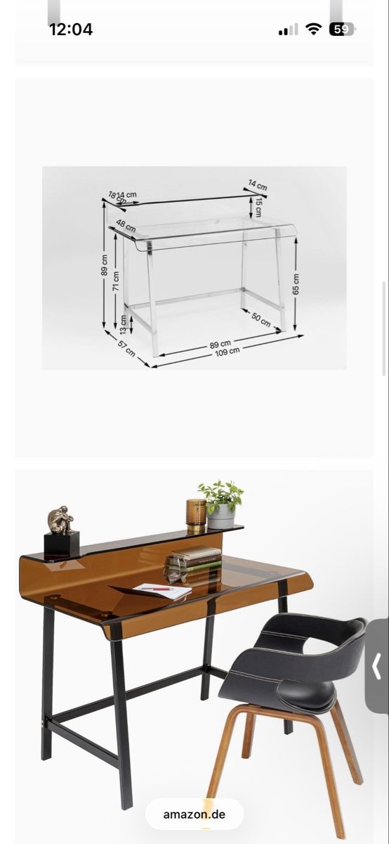 Kare Scrivanie: Kare Design Schreibtisch Visible Amber – Usato da Bern venduto da estelle.lia 3