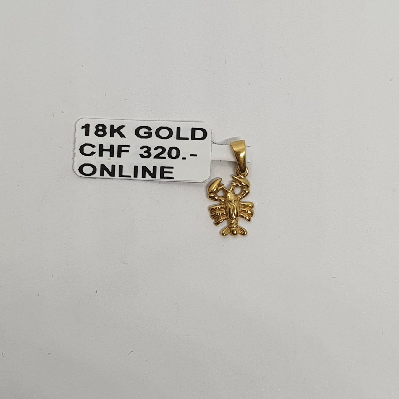 Ciondoli: Echt 18K Gold - Krebs Anhänger – Usato da Luzern venduto da Luzern-Goldhaus