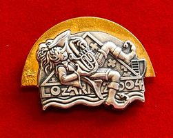 Fasnachtsplakette Luzern GOLD 2004 mit Original-Nadel