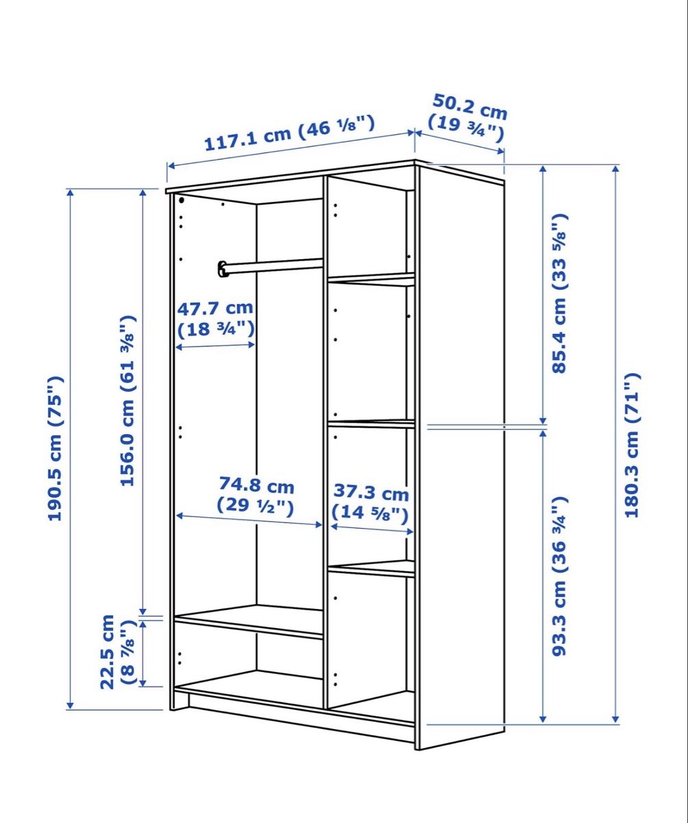 Ikea Schränke: Kleiderschrank wie neu. – Neu (gemäss Beschreibung) aus Wil SG von mariodamicoholzmann 2